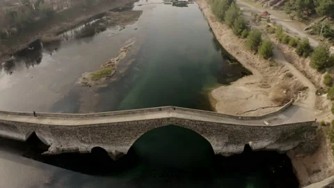 View of stone bridge in Kahramanmaras. 4K Footage in Turkey Stock Footage 209675009