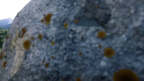 The view from the stone on the mountain landscape 動画素材 112399590