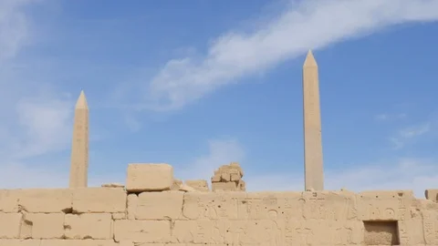 The View of Stone Obelisk Stock Footage 87070539