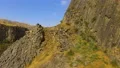 View of stony basalt rocks and deep gorge, Armenia landscape, ecotourism 4k or 4k+ Resolution