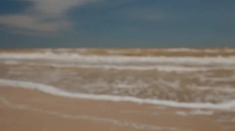 View of storming sea out of focus Stock Footage 50494028