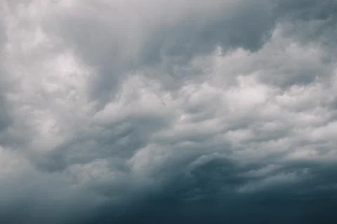View of the stormy clouds in the sky Stock Photos