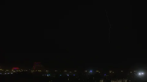 View of the stormy sky Stock Footage 111196873