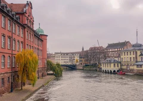 View of Strasburg from the river Stock Photos