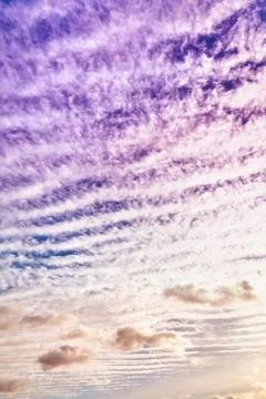 View of stratocumulus clouds Stock Photos