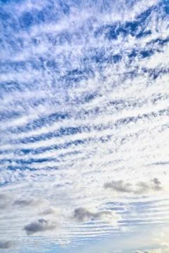 View of stratocumulus clouds Stock Photos