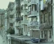View of street and balconies SD Footage
