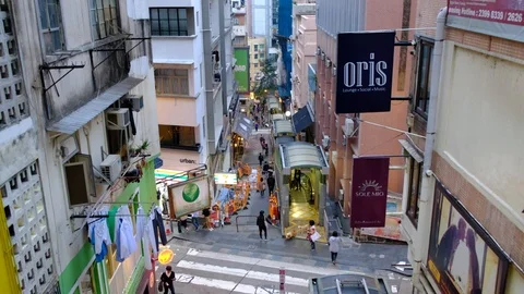 View of street from bridge Stock Footage 126141214