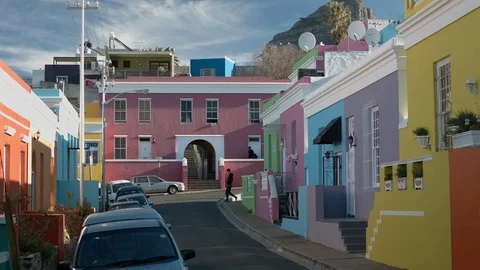 View of the street in Cape Town Stock Footage 120438456