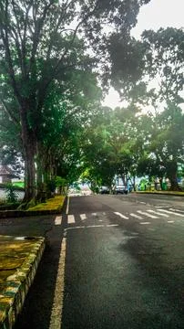 View street in Curup Stockfoto's