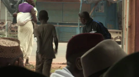 View of a street in Mali Stock Footage 51451311