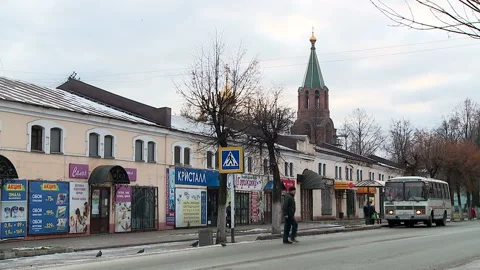 View of the streets of Slobodsky Video stock 89681039