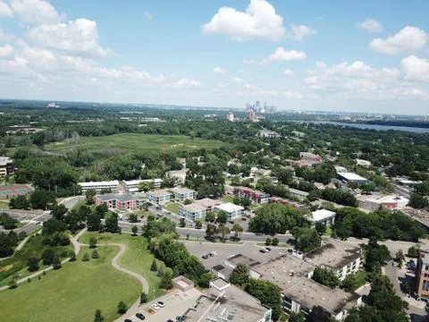 View from the suburbs Stock Photos