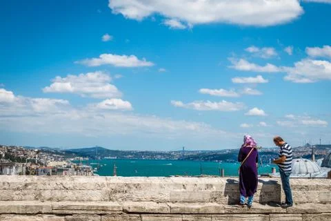 View from Suleymaniye mosque Stock Photos