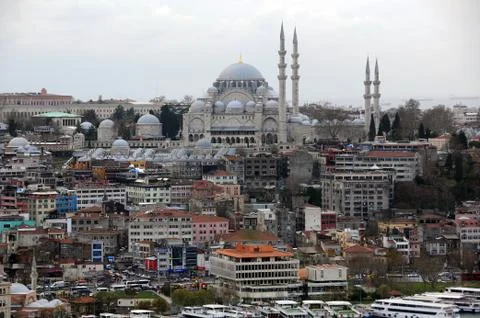 View of Suleymaniye Mosque Stock Photos