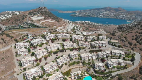 View from summer house in mediterranean Stock Footage 139965693