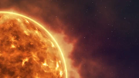 A view of the sun from space Video stock 249803967