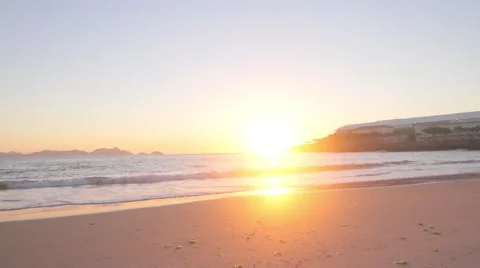 View of sunrise on Copabana beach 스톡 동영상 51833063