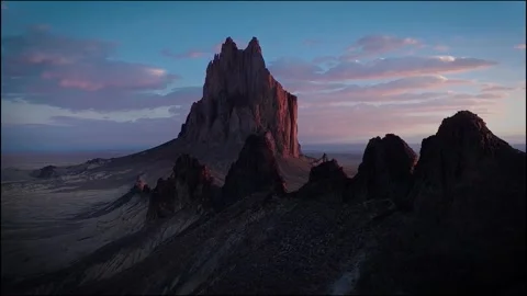 View of sunrise over the mountains Stock Footage 269319637