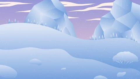VIEW OF THE SUNSET BEHIND THE ICEBERG Stock Illustration