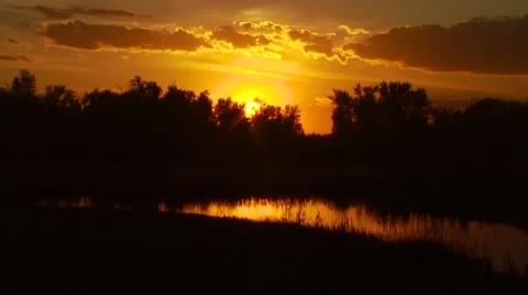 View of sunset Stock Footage 55324724