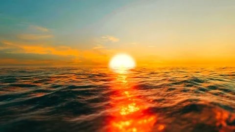 The view at sunset Stock Footage 217883001