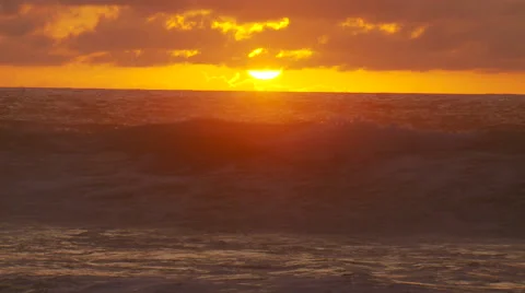 View of sunset over ocean Stock-Footage 57814681