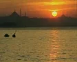 View of sunset over river SD Footage
