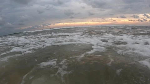 View of the sunset over the sea Video stock 304371269