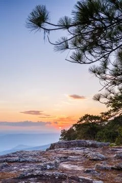 View of sunset Stock Photos