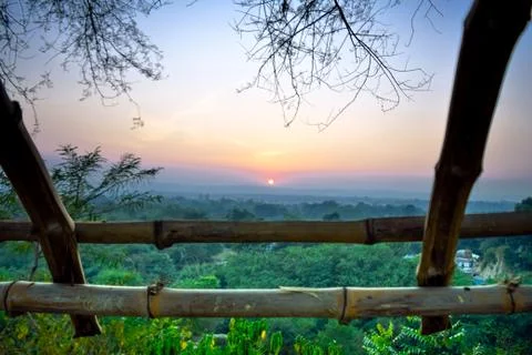 View Sunset Foto stock