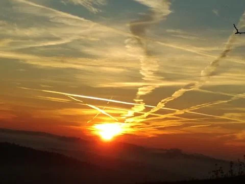 View  to the  SUNSET Stock Photos