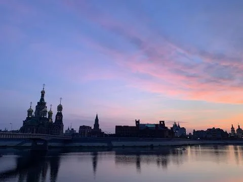 View on the sunset Stock Photos