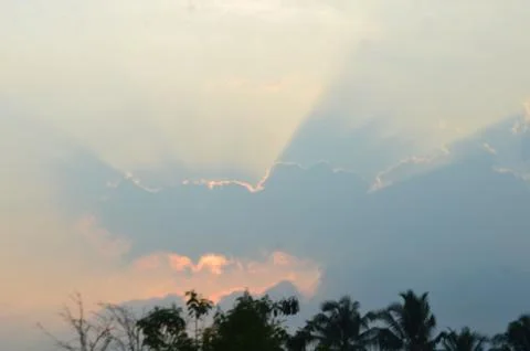 View of sunset Stock Photos