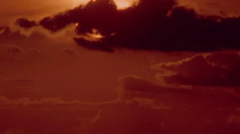 View of sunset in ranch Stock Footage 54590892