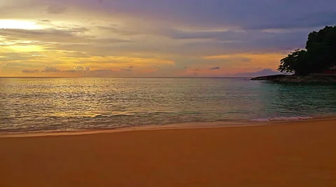 View surf in the tropical bay Video stock 33293744