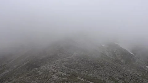 View of the surroundings of the High Tatras in the clouds Stock Footage 278417589