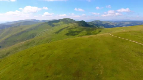 View of Svidovec mountain range. Aerial footage Stock Footage 79062476