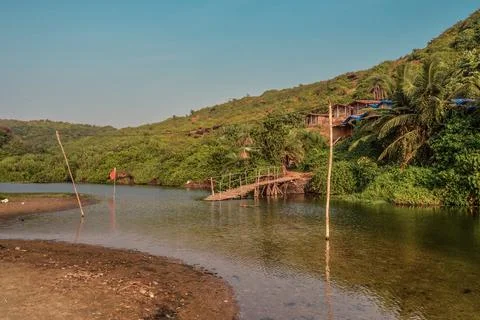 View on Sweet Lake Foto stock