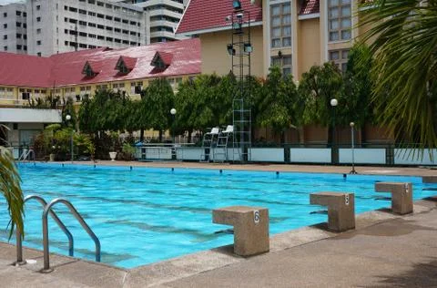 View of swimming pool Foto stock