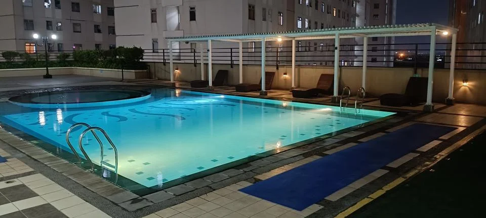 View of swimming pool Stock Photos