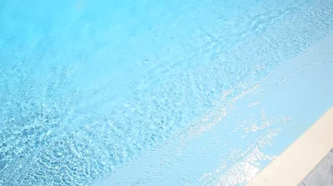View of swimming-pool water Stock Footage 54113714