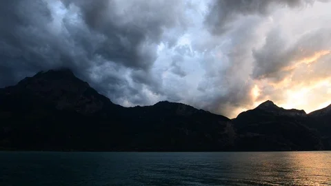 View of the Swiss Alps. Stock Footage 79003186