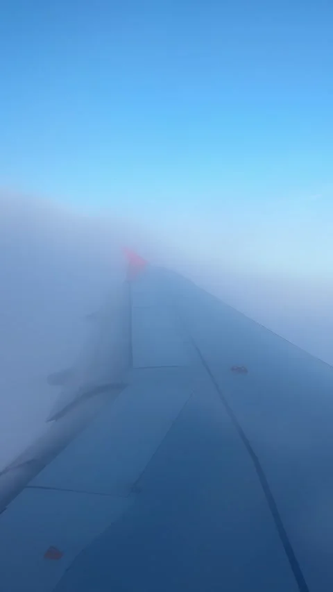 View of the Swiss Alps from the window of a plane Stock-Footage 303957048