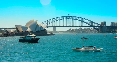 View of the Sydney Harbour Stock-Footage 129161283