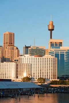 View of sydney at sunset Stock Photos