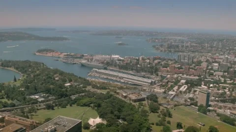 A view of Sydney from the Sydney Tower Eye Stock Footage 59141452