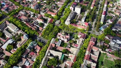View of the synagogue in the city of Subotica Stock Footage 254608580