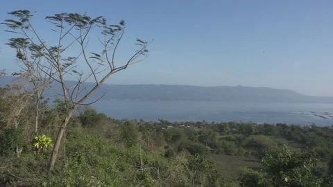 View of the Taal Lake, Philippines. Stock Footage 73498741
