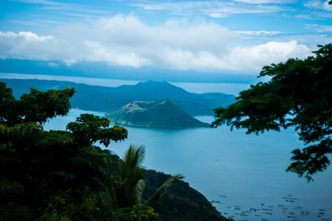 The view of Taal Volcano 写真素材